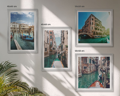 Mur de tableaux Architecture des canaux de venise