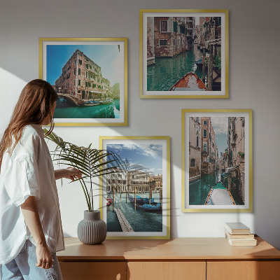 Mur de tableaux Architecture des canaux de venise