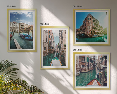 Mur de tableaux Architecture des canaux de venise