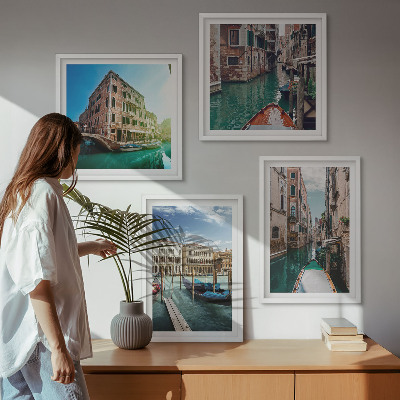 Mur de tableaux Architecture des canaux de venise