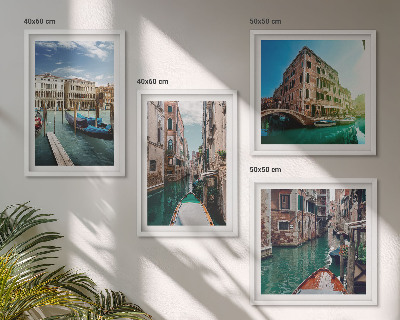 Mur de tableaux Architecture des canaux de venise