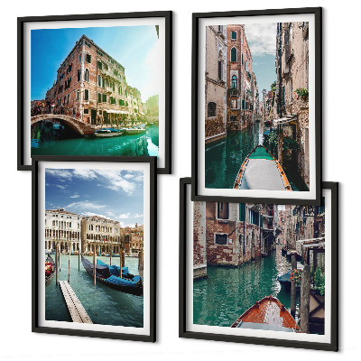 Mur de tableaux Architecture des canaux de venise