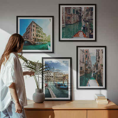 Mur de tableaux Architecture des canaux de venise
