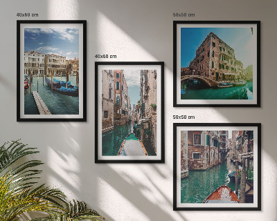 Mur de tableaux Architecture des canaux de venise
