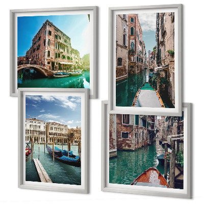 Mur de tableaux Architecture des canaux de venise