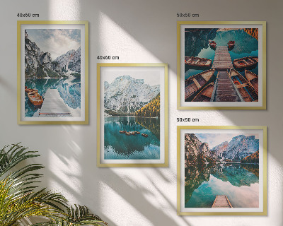 Mur de tableaux Lac, ponts, montagnes