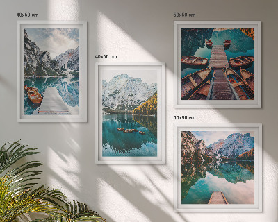 Mur de tableaux Lac, ponts, montagnes