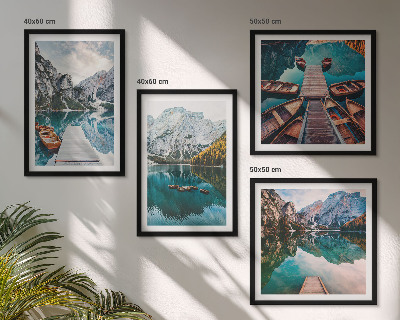 Mur de tableaux Lac, ponts, montagnes