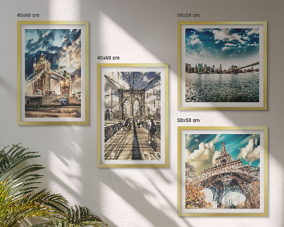 Mur de tableaux Les ponts à tours des villes européennes