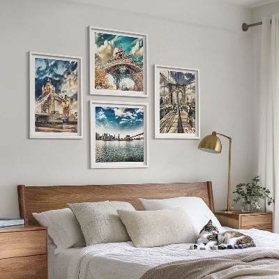 Mur de tableaux Les ponts à tours des villes européennes