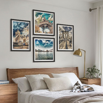Mur de tableaux Les ponts à tours des villes européennes
