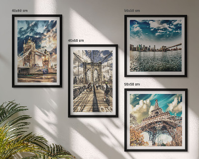 Mur de tableaux Les ponts à tours des villes européennes