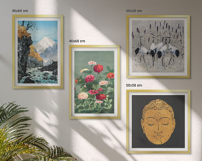 Polyptyque z cadres La nature japonaise et le style japandi