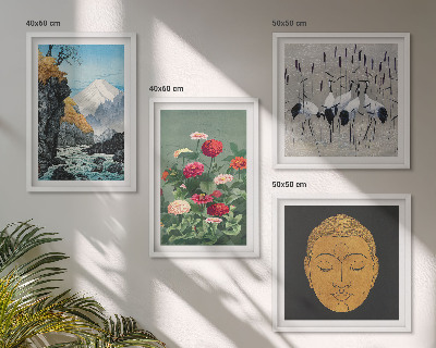 Polyptyque z cadres La nature japonaise et le style japandi