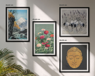 Polyptyque z cadres La nature japonaise et le style japandi