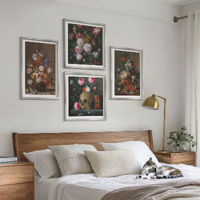 Mur de tableaux Compositions de fleurs en vase