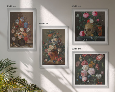 Mur de tableaux Compositions de fleurs en vase