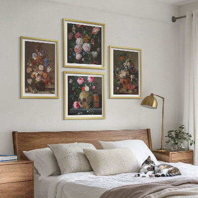 Mur de tableaux Compositions de fleurs en vase