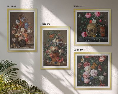 Mur de tableaux Compositions de fleurs en vase