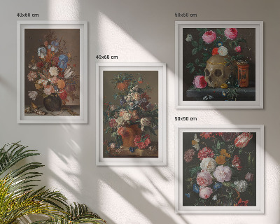Mur de tableaux Compositions de fleurs en vase