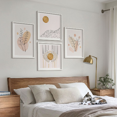 Polyptyque z cadres Dessins de plantes minimalistes