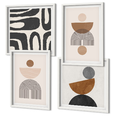 Polyptyque z cadres Design bohème abstrait