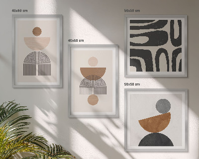 Polyptyque z cadres Design bohème abstrait