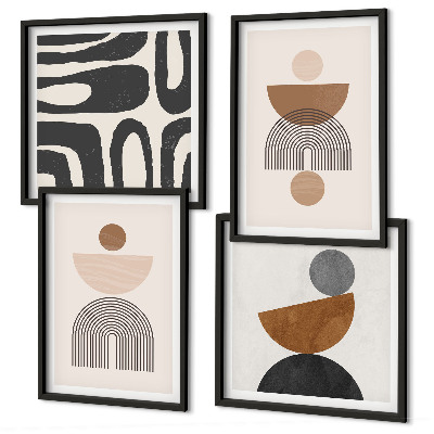 Polyptyque z cadres Design bohème abstrait