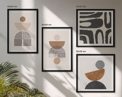 Polyptyque z cadres Design bohème abstrait