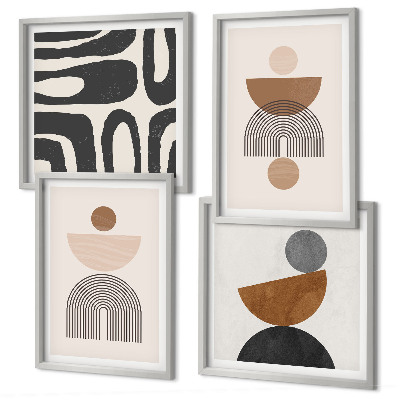 Polyptyque z cadres Design bohème abstrait
