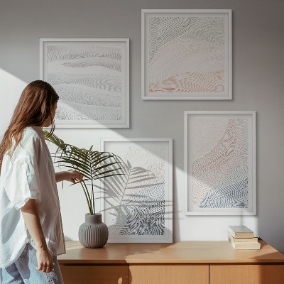 Mur de tableaux Vagues pastel abstraites