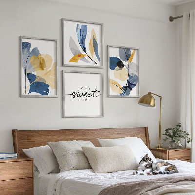 Mur de tableaux Motifs végétaux à l'aquarelle