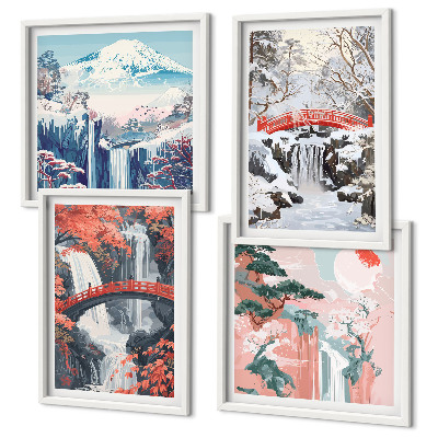 Mur de tableaux Paysages de montagne et cascades