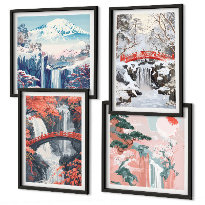 Mur de tableaux Paysages de montagne et cascades