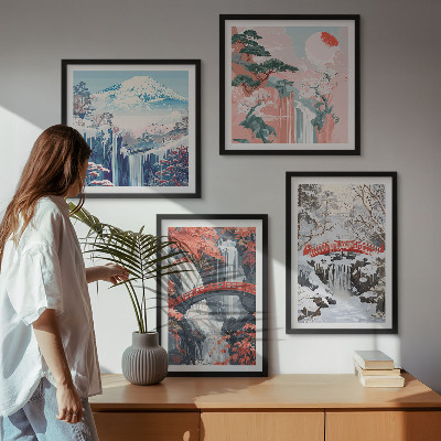 Mur de tableaux Paysages de montagne et cascades