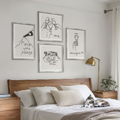 Mur de tableaux Des moments joyeux avec du champagne