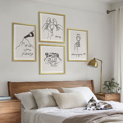 Mur de tableaux Des moments joyeux avec du champagne
