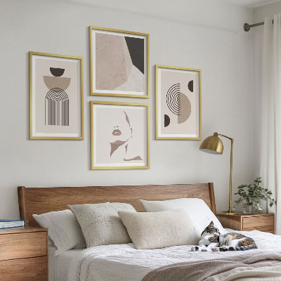 Mur de tableaux Formes faciales abstraites