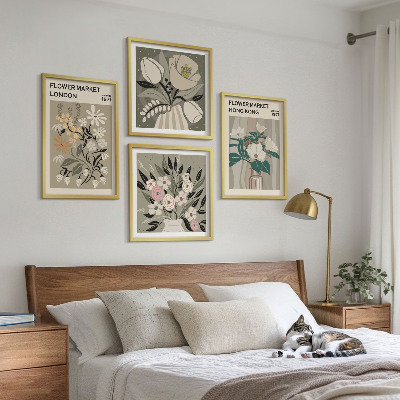 Mur de tableaux Illustrations florales londres hong kong