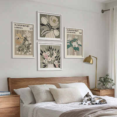 Mur de tableaux Illustrations florales londres hong kong