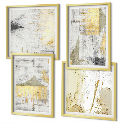 Polyptyque z cadres Motifs minimalistes abstraits