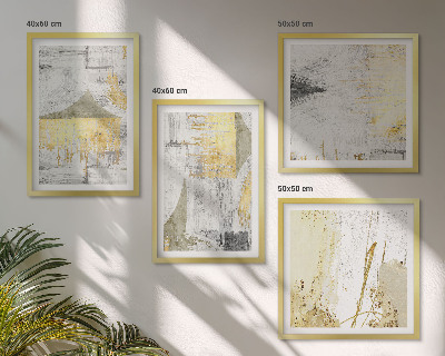 Polyptyque z cadres Motifs minimalistes abstraits