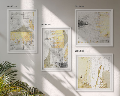 Polyptyque z cadres Motifs minimalistes abstraits