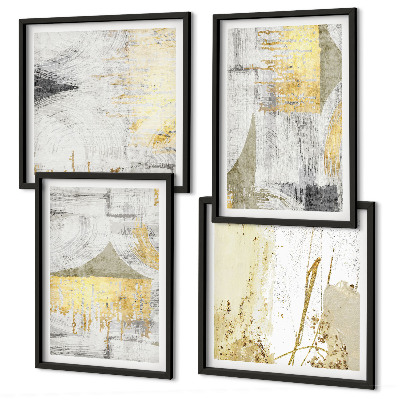 Polyptyque z cadres Motifs minimalistes abstraits