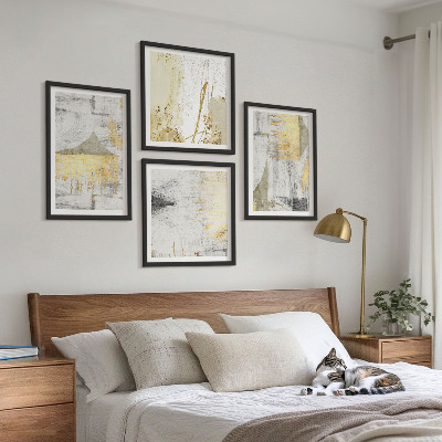 Polyptyque z cadres Motifs minimalistes abstraits