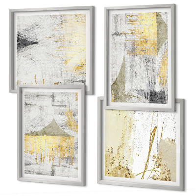 Polyptyque z cadres Motifs minimalistes abstraits