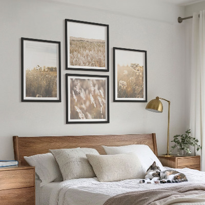 Mur de tableaux Paysage herbe fleurs chaleur