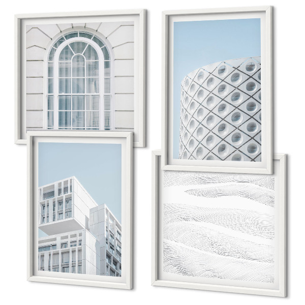 Polyptyque z cadres Géométrie de l'architecture moderne