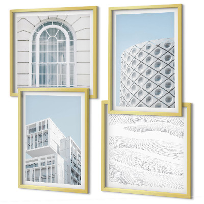 Polyptyque z cadres Géométrie de l'architecture moderne