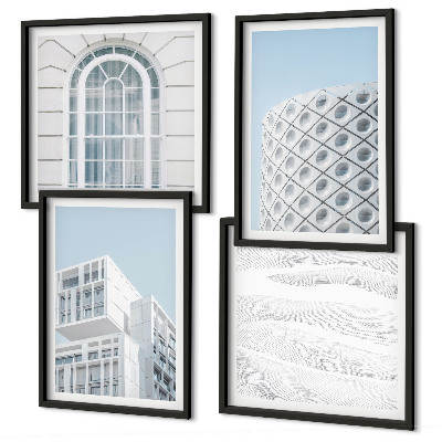 Polyptyque z cadres Géométrie de l'architecture moderne